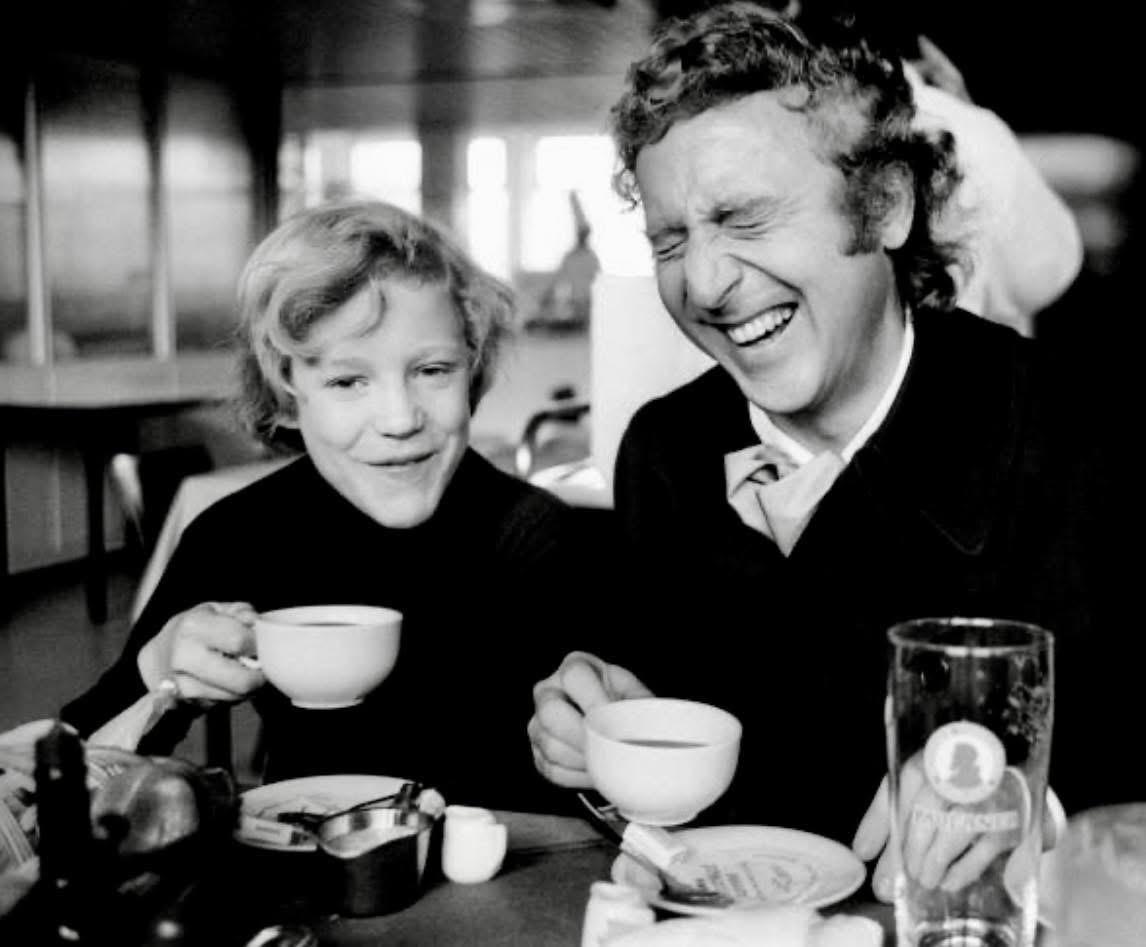 Gene Wilder and Peter Ostrum